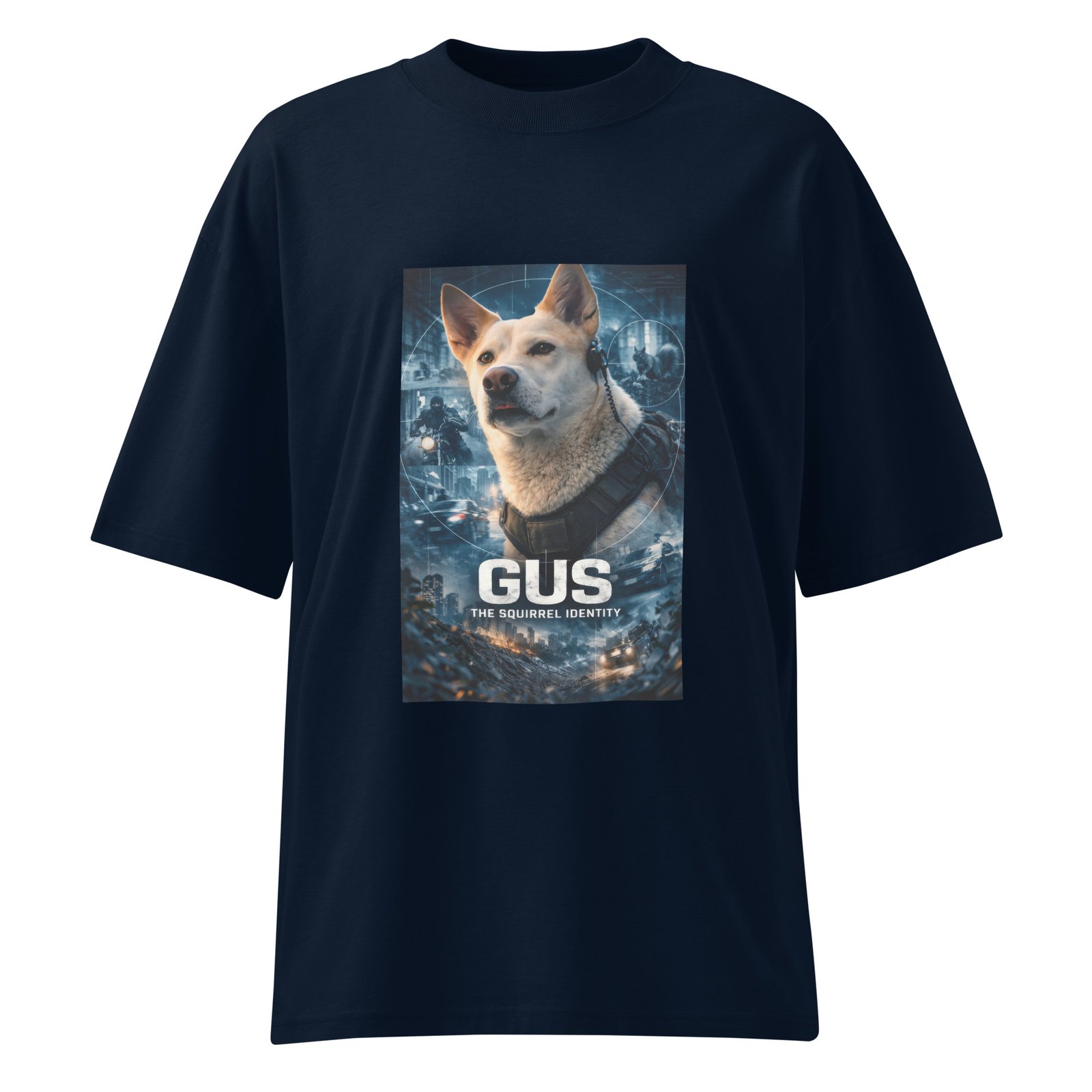 GUS: The Squirrel Identity – Organic Oversized High Neck T-Shirt