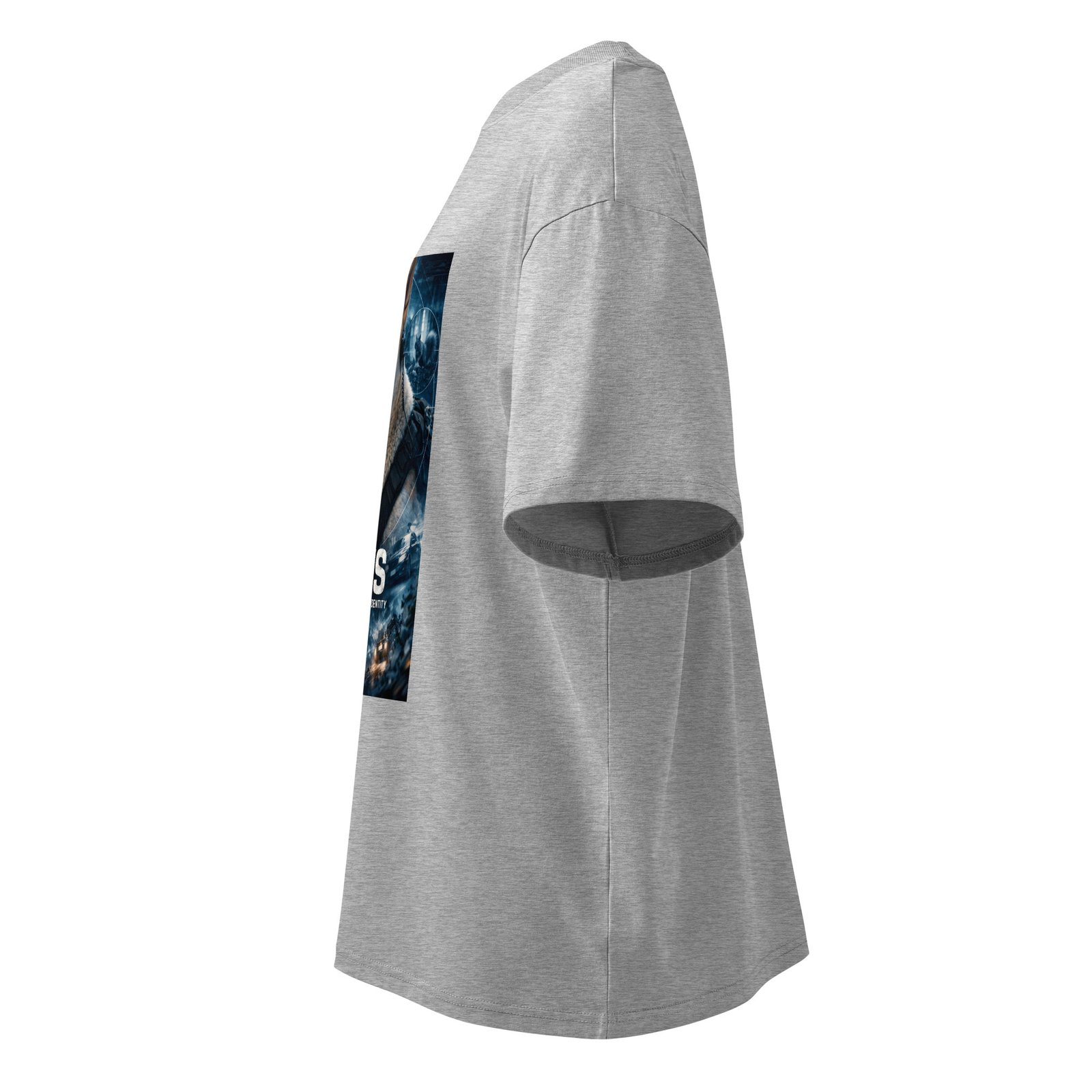 GUS: The Squirrel Identity – Organic Oversized High Neck T-Shirt - Image 14