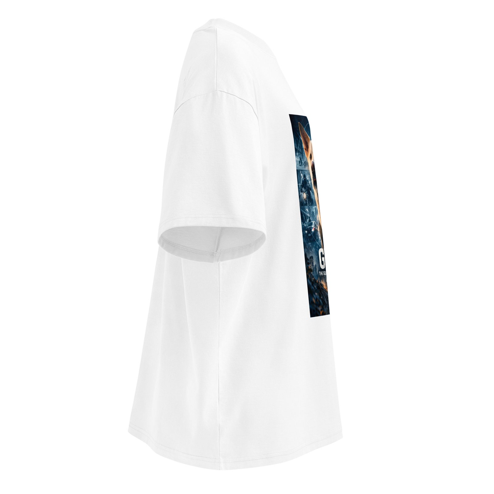 GUS: The Squirrel Identity – Organic Oversized High Neck T-Shirt - Image 19