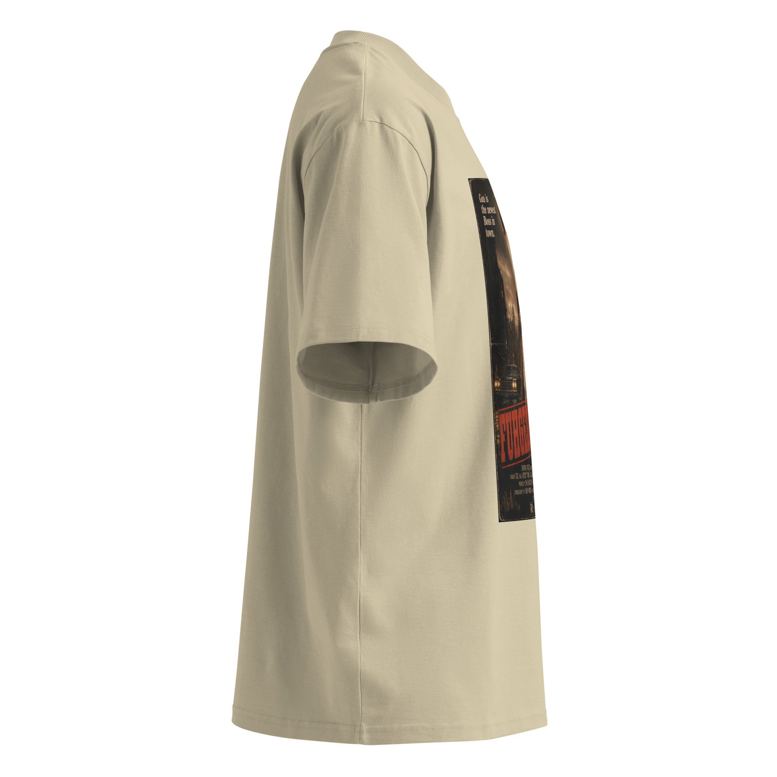 Fuhgeddaboudit – Gus Mob Boss Organic Oversized High Neck T-Shirt - Image 15