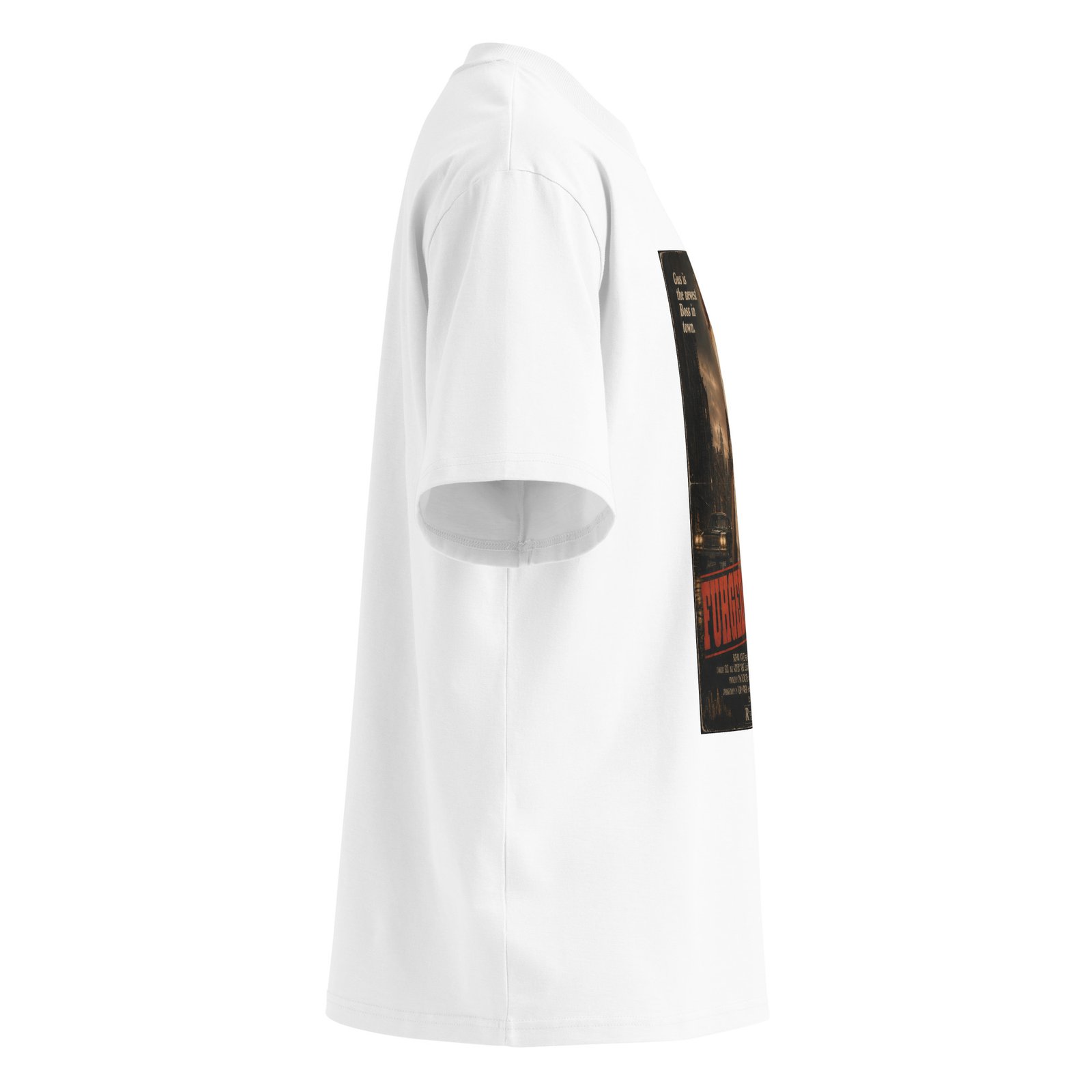 Fuhgeddaboudit – Gus Mob Boss Organic Oversized High Neck T-Shirt - Image 19